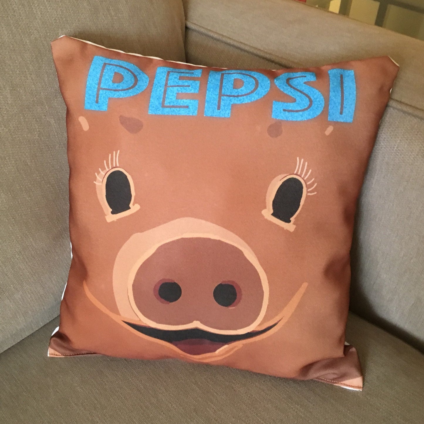Small Novelty Personalized Name Pig Pillow